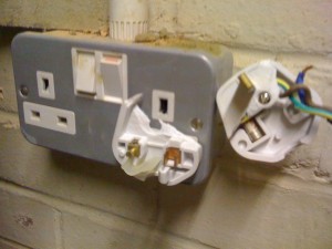 This plug had not been removed for a long time in an office in London