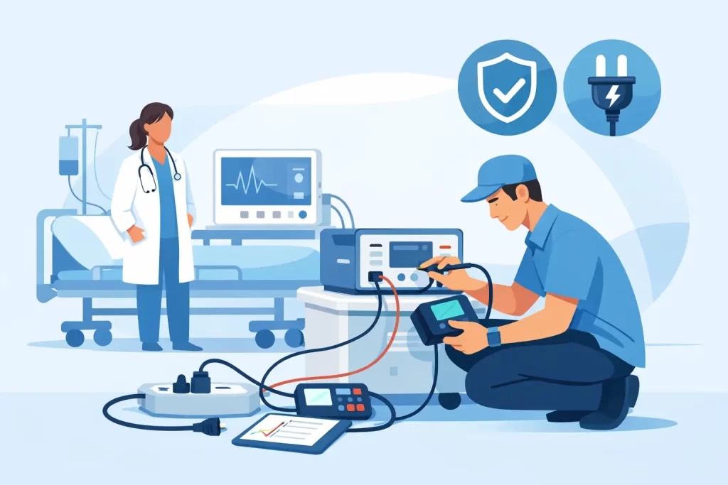 Healthcare PAT Testing Example for Safer Sites